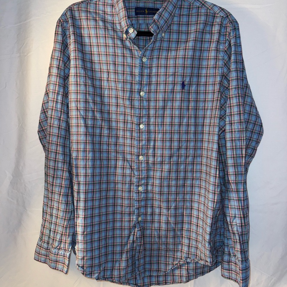 Ralph Lauren Men's Multicolor Plaid Button Down Shirt